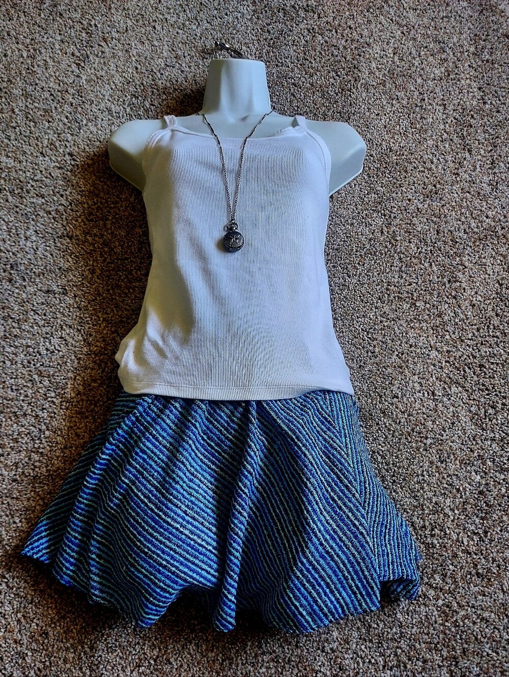 Old Navy White Ribbed Tank Top